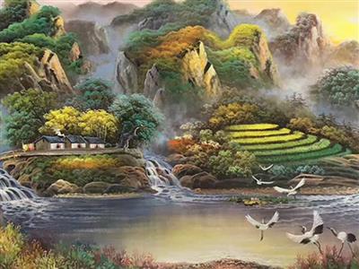 Chọn tranh gốm sứ Bát Tràng treo phòng khách hợp phong thủy và hợp tuổi