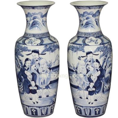 Lọ lộc bình men chàm cổ phúc lộc thọ