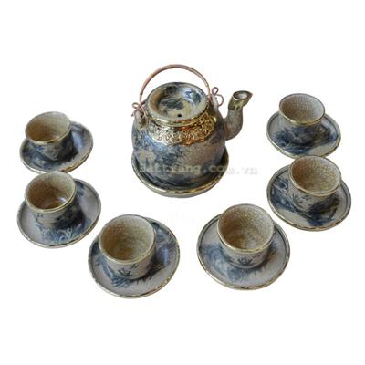 Bộ lõm bọc đồng men rạn cổ