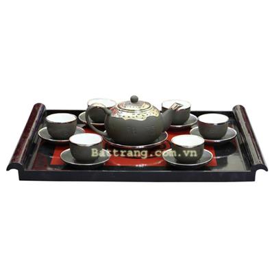 Bộ tống phúc lộc thọ xanh chỉ bọc đồng