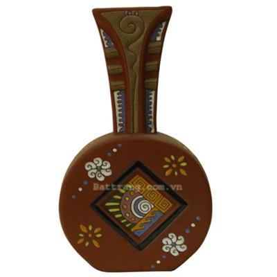 Bình gốm đỏ dáng đàn số 1