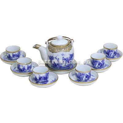 Bộ vại số 2 bọc đồng - vẽ trúc lâm thất hiền