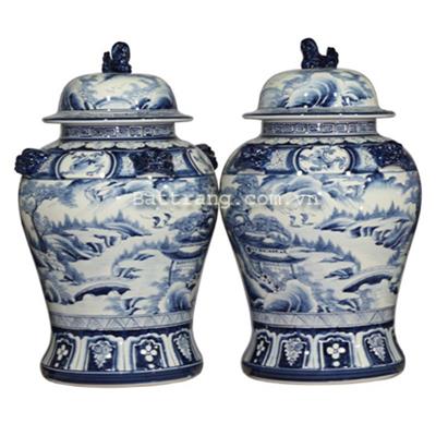 Chóe cổ vẽ sơn thủy 15 lit