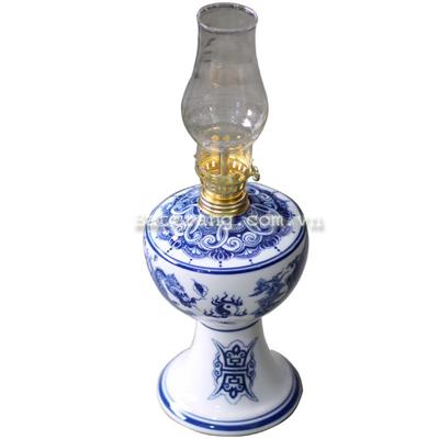 Đèn rồng thờ cúng men bóng trơn
