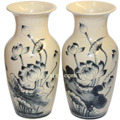 Lọ lộc bình 32cm men rạn cổ