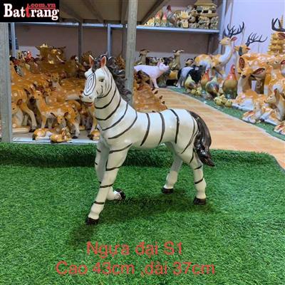 TƯỢNG NGỰA ĐẠI S1 – GỐM SỨ BÁT TRÀNG.